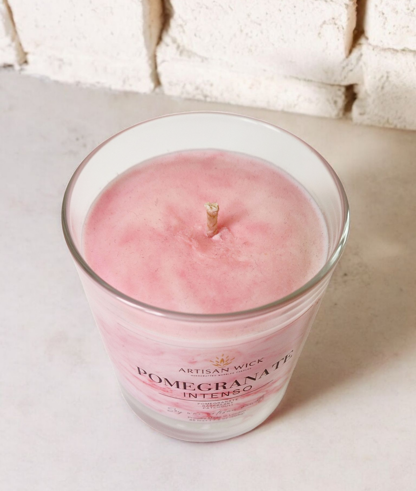 Pomegranate Intenso Signature Marbled Soy Candle