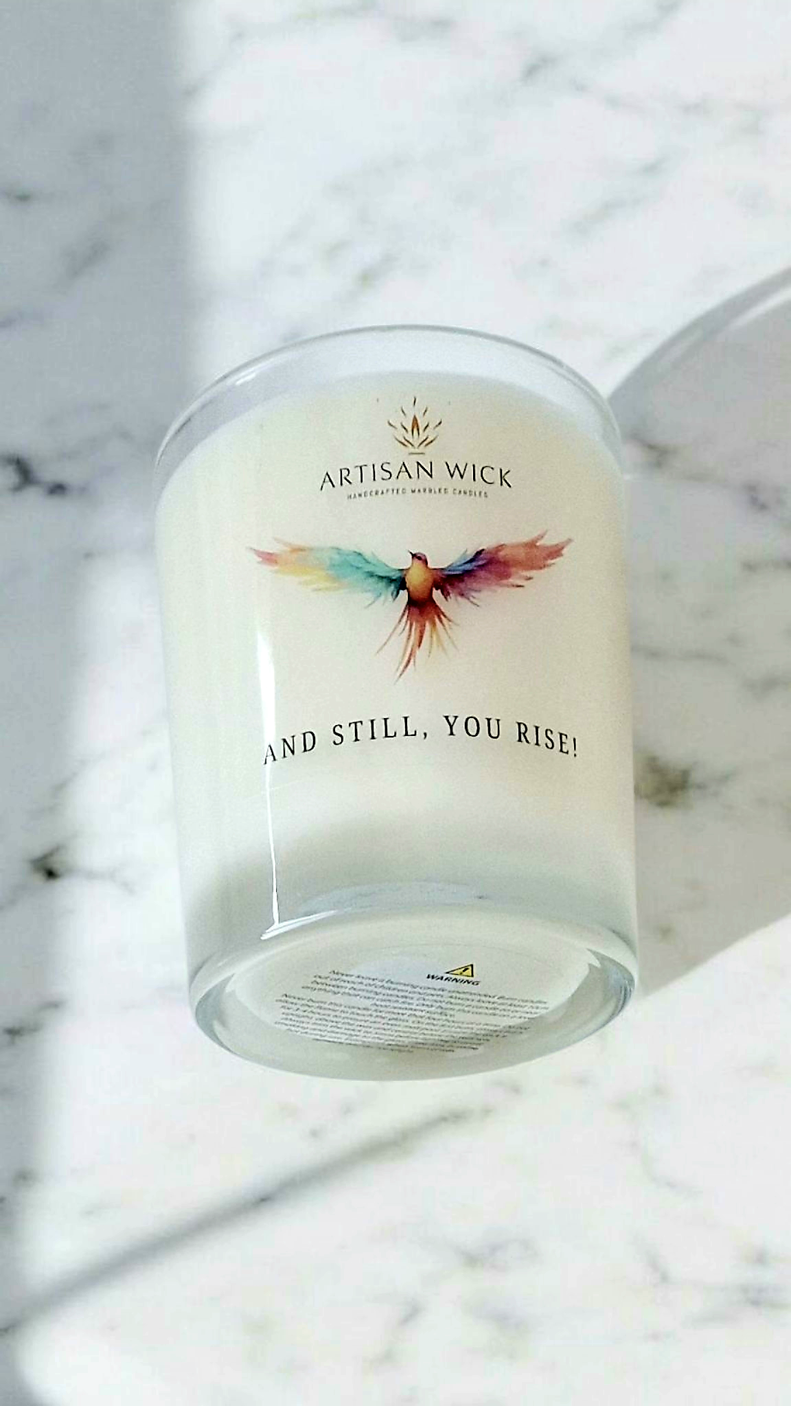 Lavender, Eucalyptus & Rose Scented Inspirational Candle Gift | 100% Vegan Soy Candle |