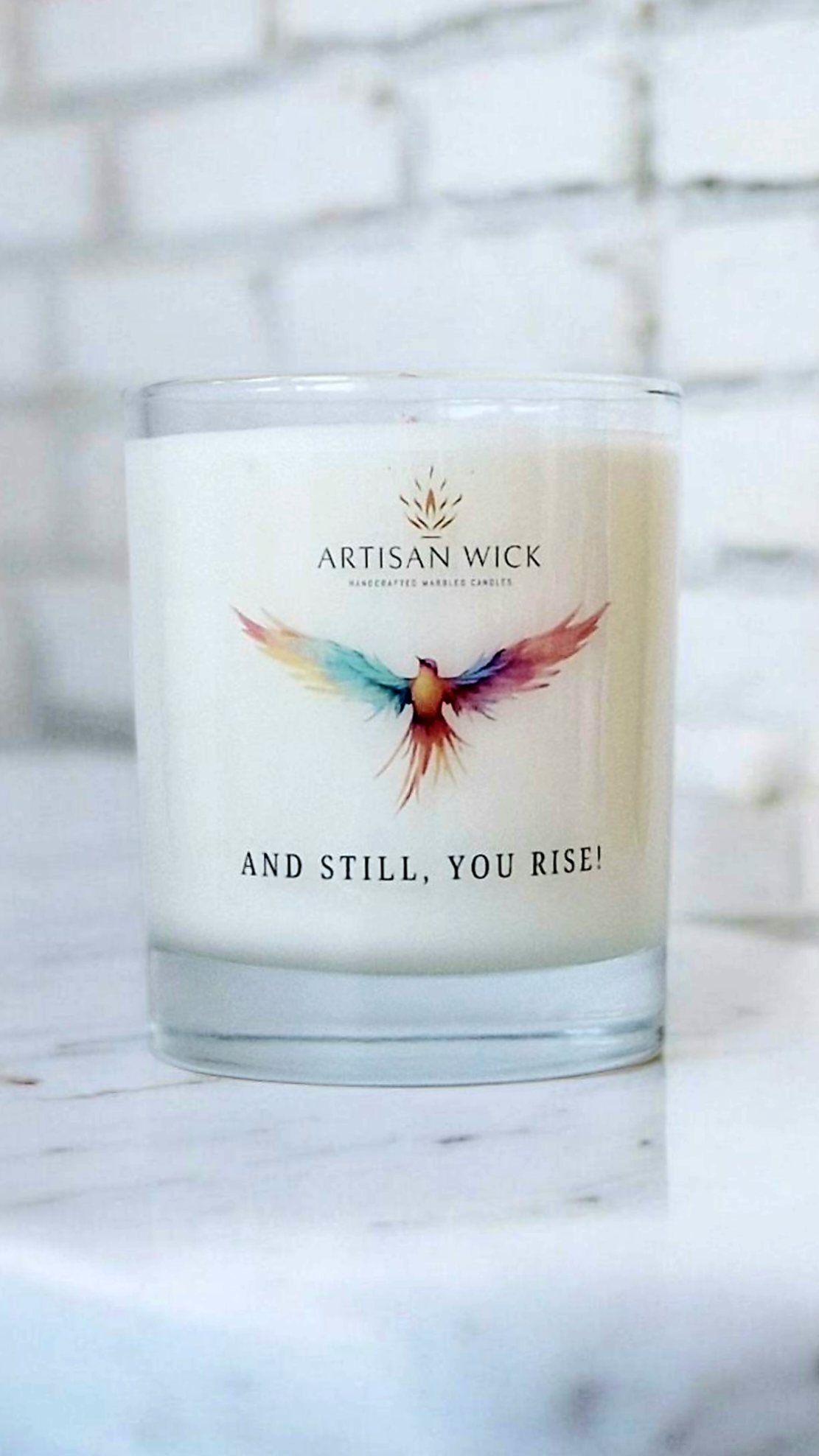 Lavender, Eucalyptus & Rose Scented Inspirational Candle Gift | 100% Vegan Soy Candle |
