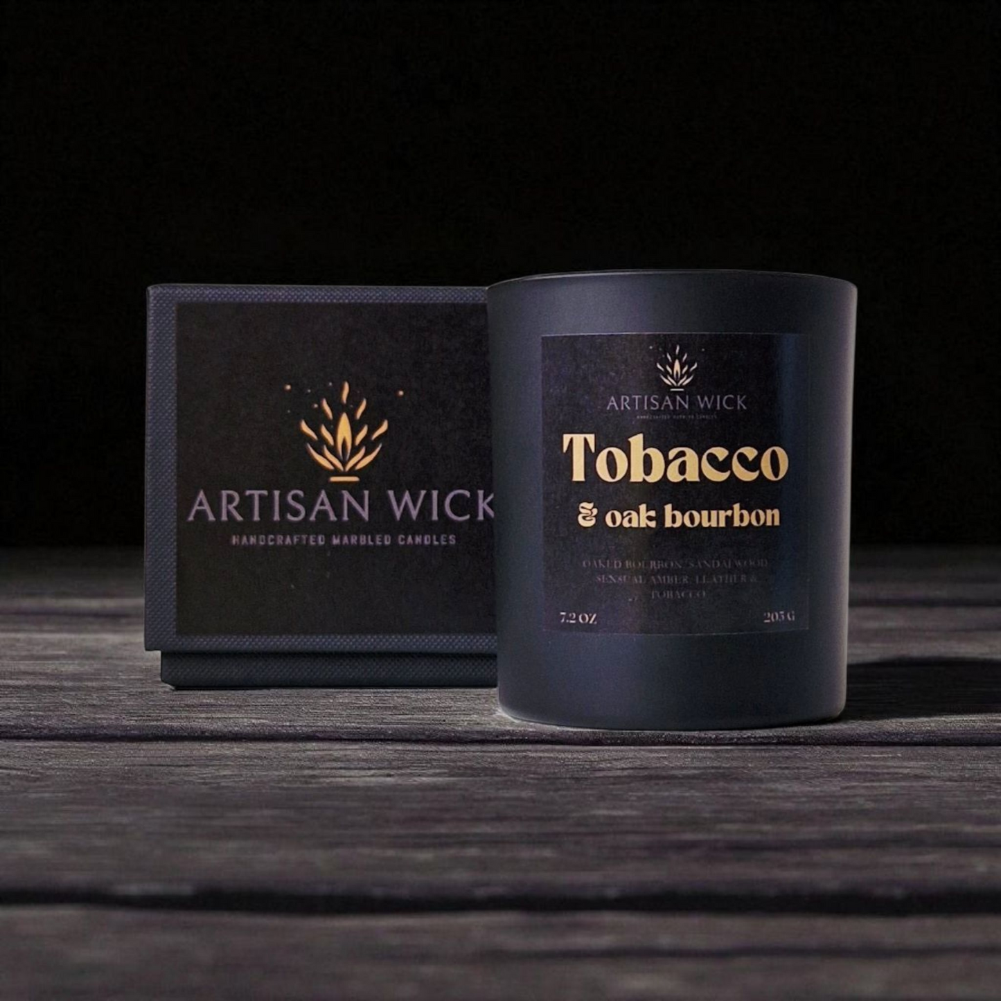 Tobacco And Oak Bourbon Luxury Scented Soy Candle