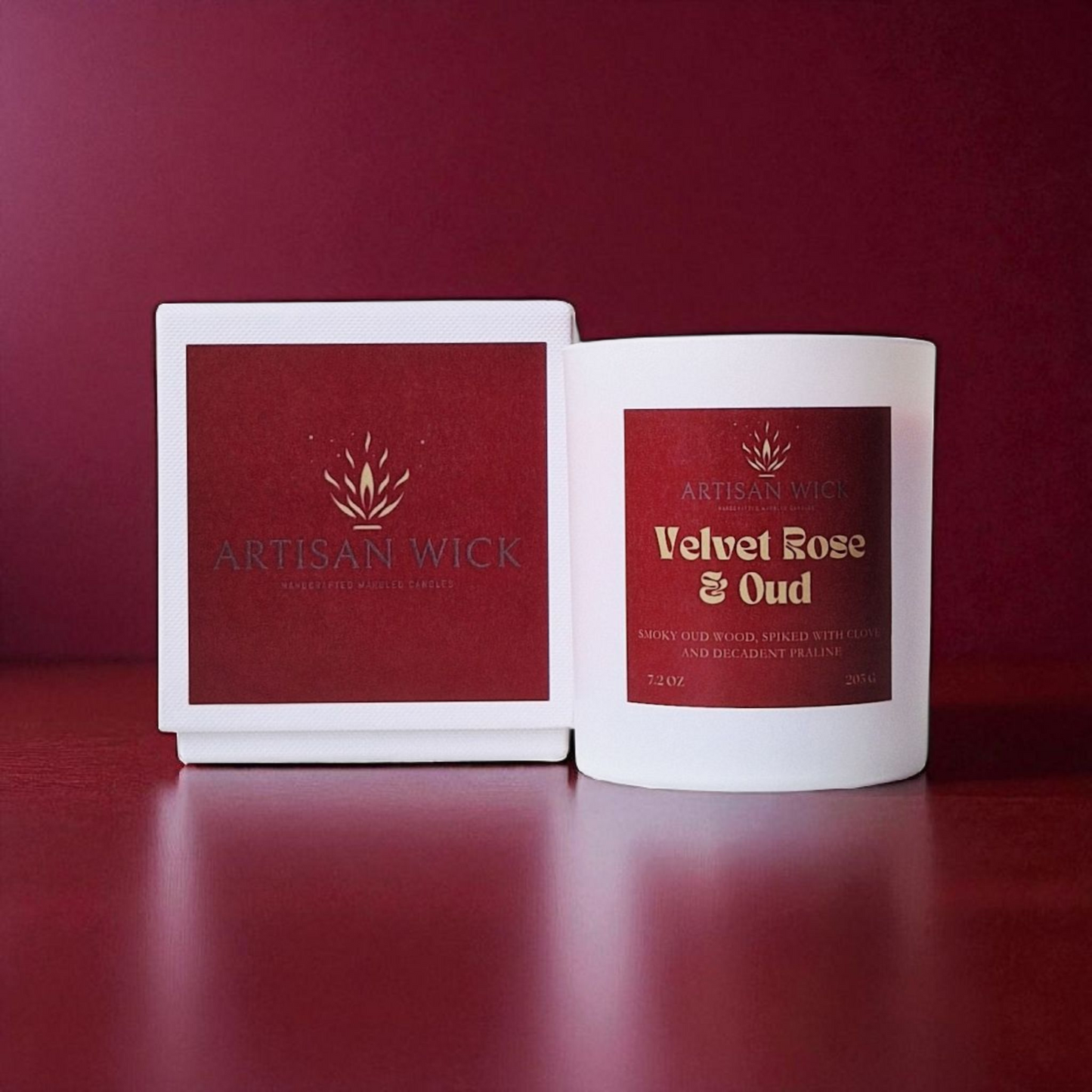 Velvet Rose And Oud Luxury Scented Soy Candle