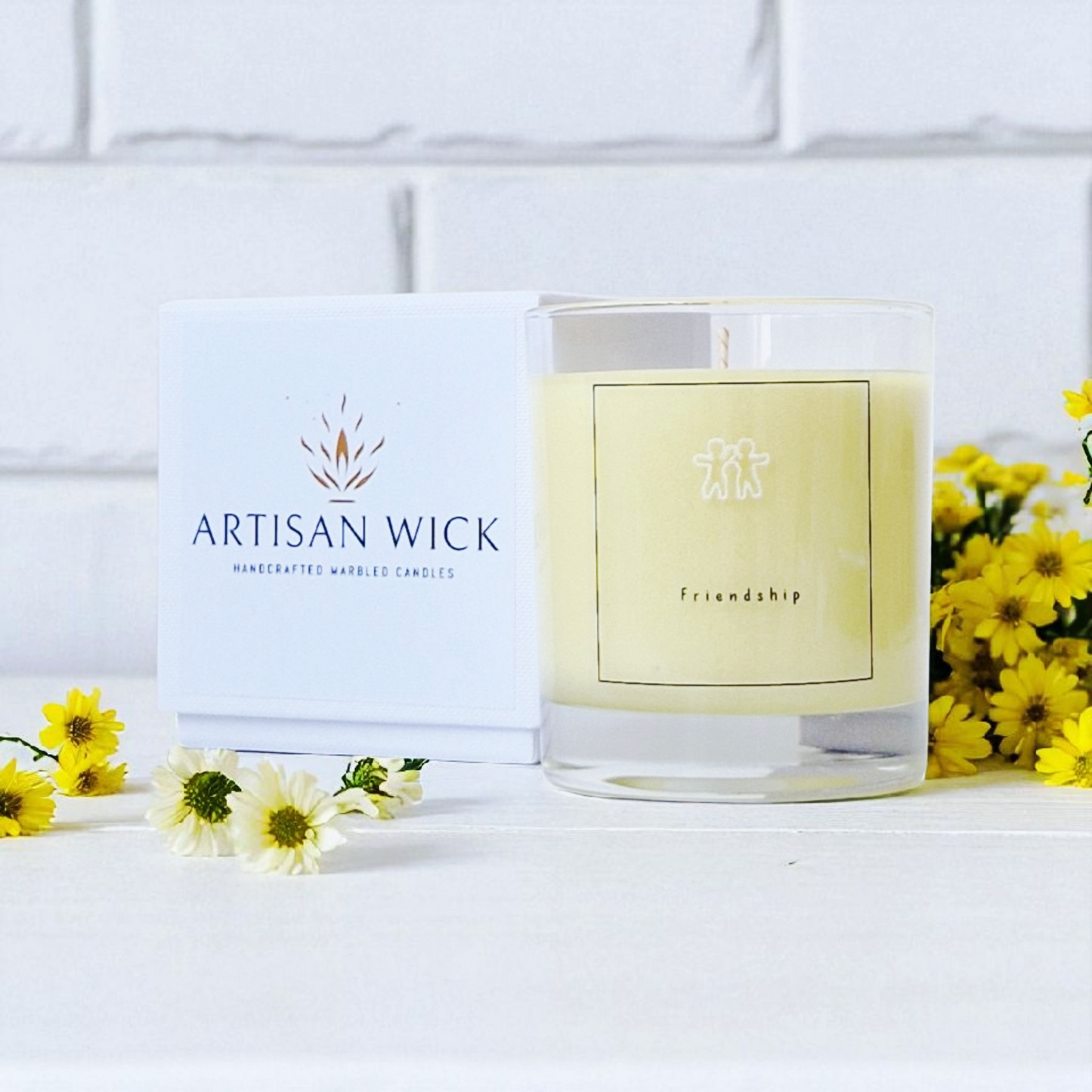 Cucumber, Sandalwood & Fresh Lemons Scented Friendship Candle