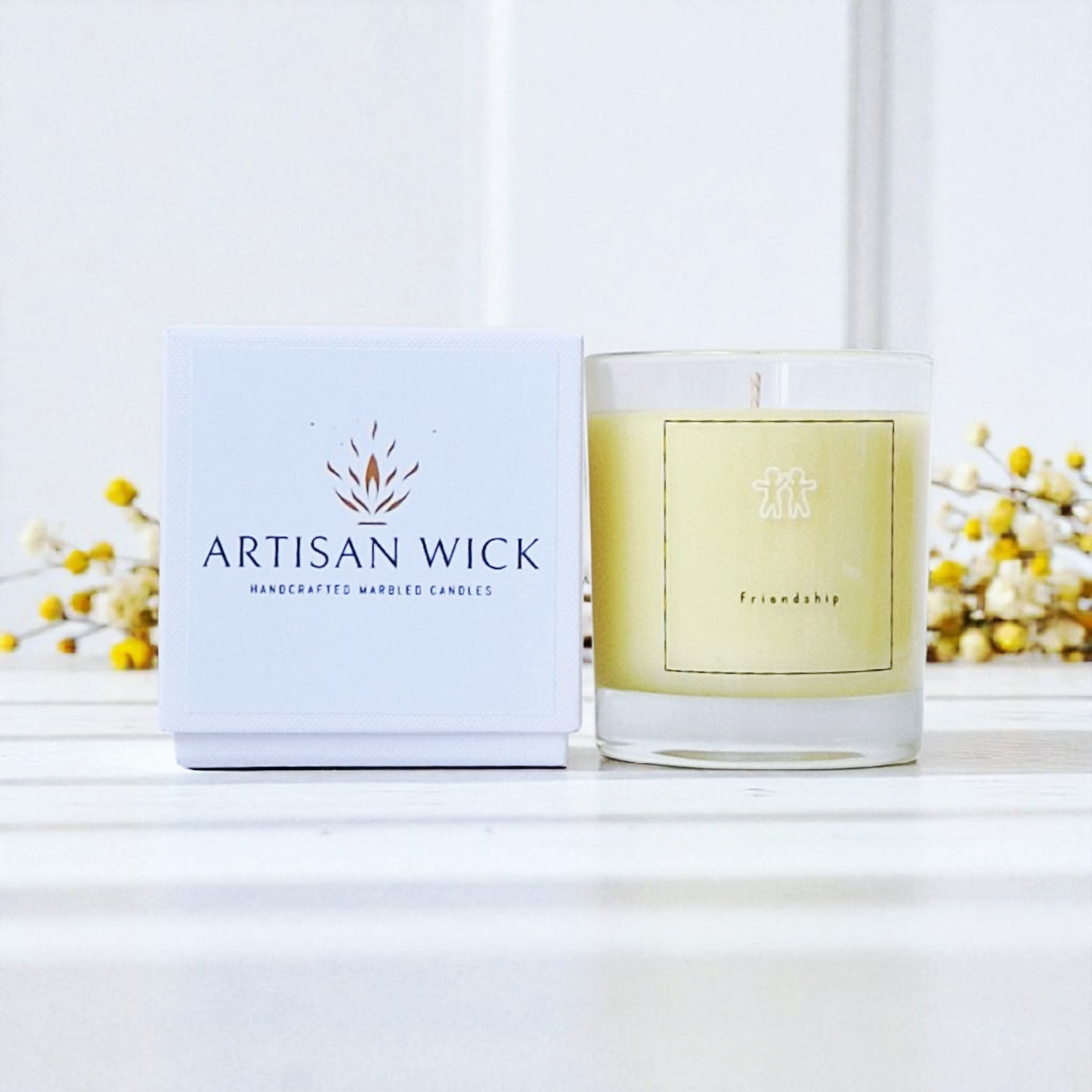 Cucumber, Sandalwood & Fresh Lemons Scented Friendship Candle