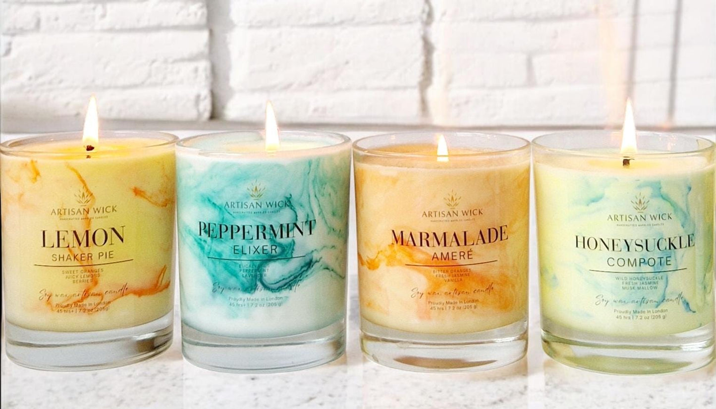 Lavender, Eucalyptus & Rose Scented Inspirational Candle Gift | 100% Vegan Soy Candle |