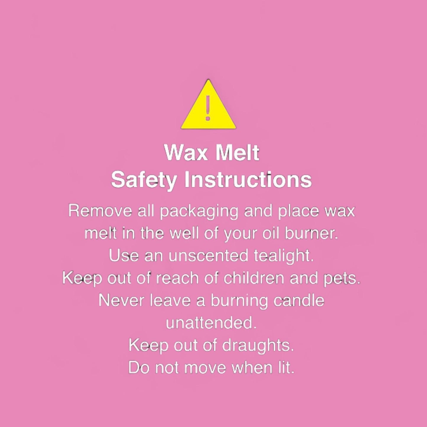 Bubblegum Scented Botanical Wax 4 Pack: 6cm x 3cm Each