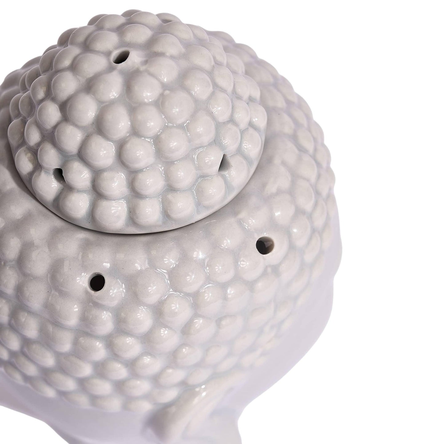 Buddha Head Wax + Oil Burner In Grey