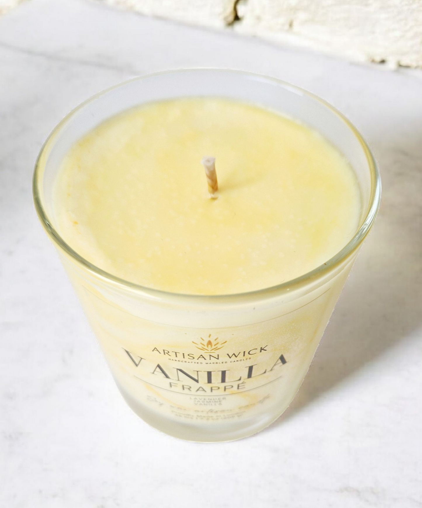 Vanilla Frappé Signature Marbled Soy Candle