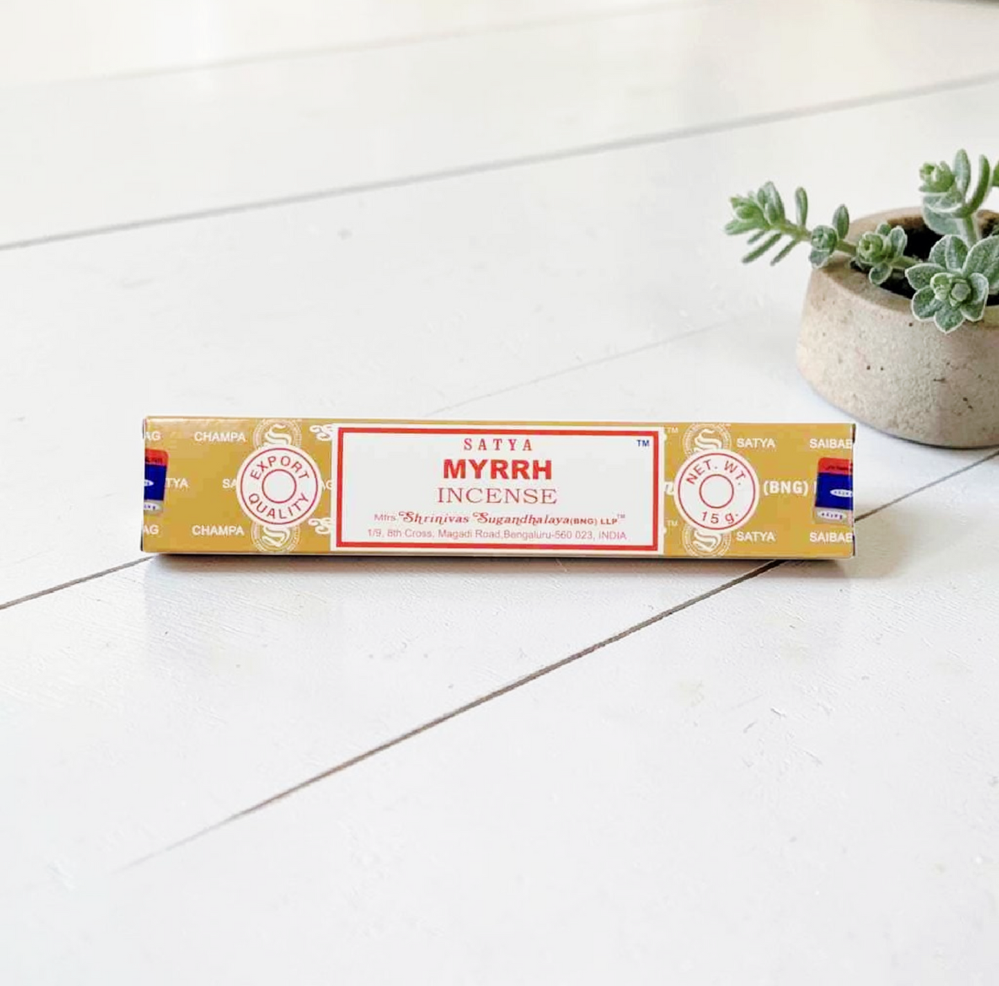 Artisanal Myrrh Incense Sticks - 12 Sticks (15g)