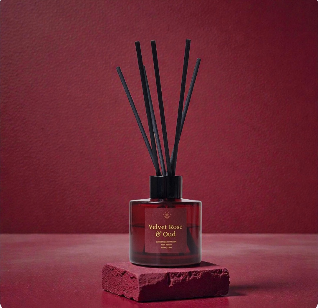 Velvet Rose And Oud Luxury Reed Diffuser (100ml) - Gift Boxed