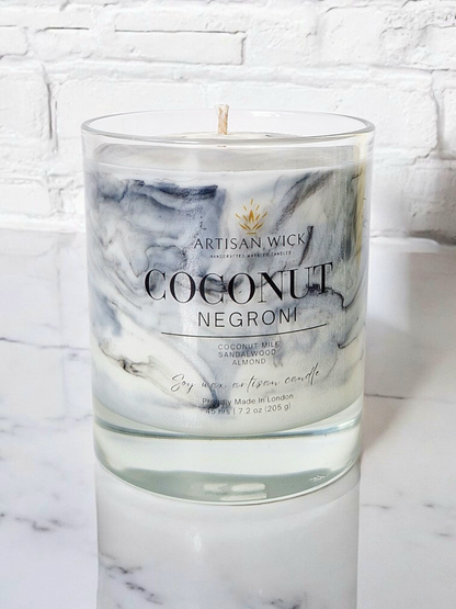 Coconut Negroni Signature Marbled Soy Candle