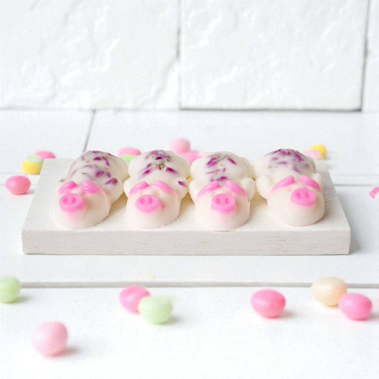 Bubblegum Scented Botanical Wax 4 Pack: 6cm x 3cm Each