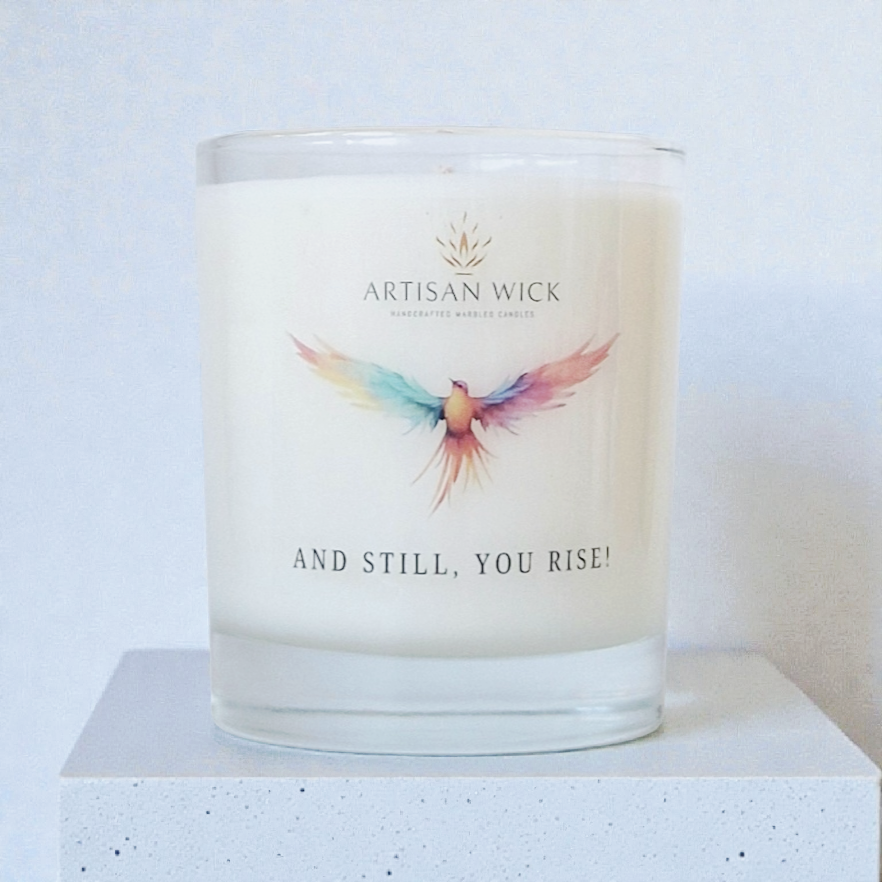 Coconut And Lime Scented Inspirational Candle Gift | 100% Vegan Soy Candle |