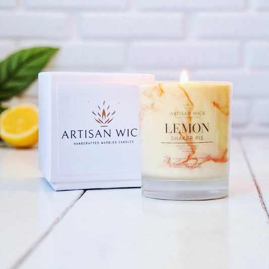 Lemon Shaker Pie Signature Marbled Soy Candle
