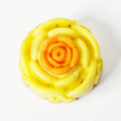 Sherbet Lemon Large Botanical Wax Melt Flowers | 2 Pack: 7cm x 7cm Each