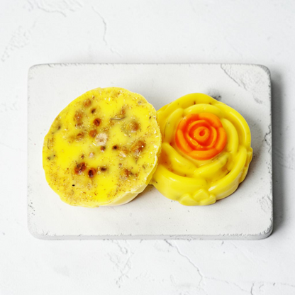 Sherbet Lemon Large Botanical Wax Melt Flowers | 2 Pack: 7cm x 7cm Each