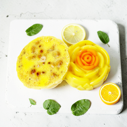 Sherbet Lemon Large Botanical Wax Melt Flowers | 2 Pack: 7cm x 7cm Each