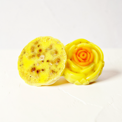 Sherbet Lemon Large Botanical Wax Melt Flowers | 2 Pack: 7cm x 7cm Each
