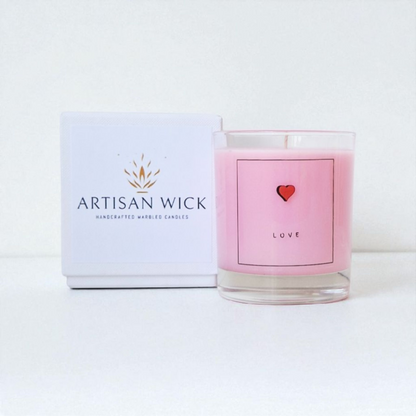 Cherry Blossom And Rose Scented Love Candle