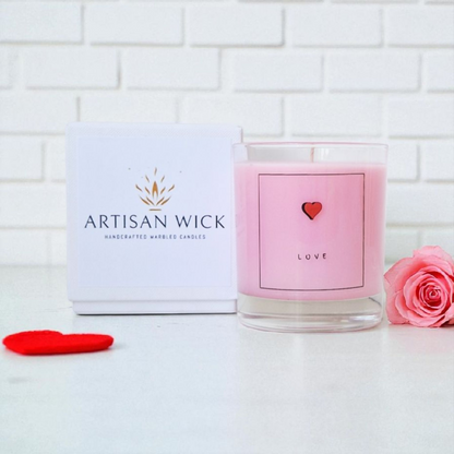 Cherry Blossom And Rose Scented Love Candle