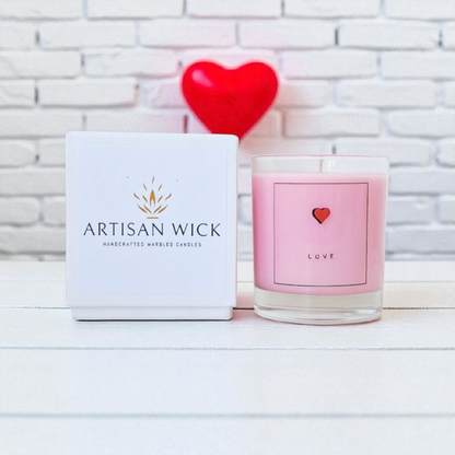Cherry Blossom And Rose Scented Love Candle