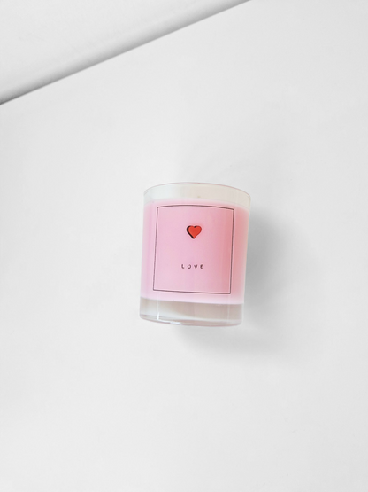 Cherry Blossom And Rose Scented Love Candle