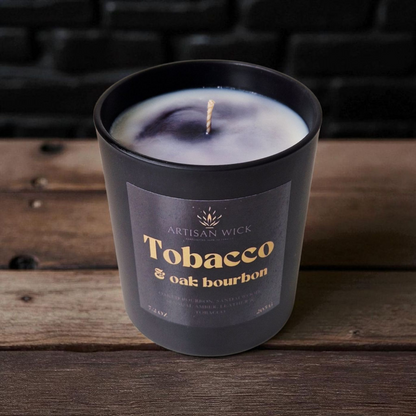 Artisan Wick Tobacco And Oak Bourbon Luxury Candle And Diffuser Gift Set