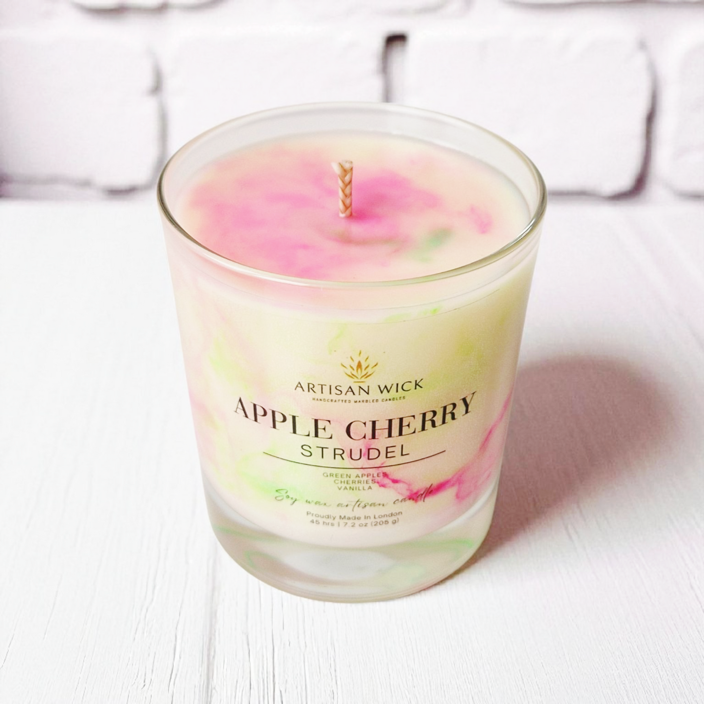 Apple Cherry Strudel Signature Marbled Soy Candle