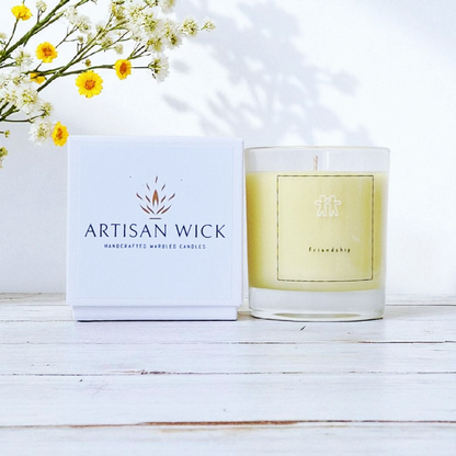 Cucumber, Sandalwood & Fresh Lemons Scented Friendship Candle