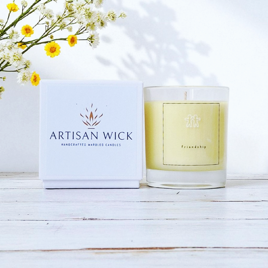 Cucumber, Sandalwood & Fresh Lemons Scented Friendship Candle