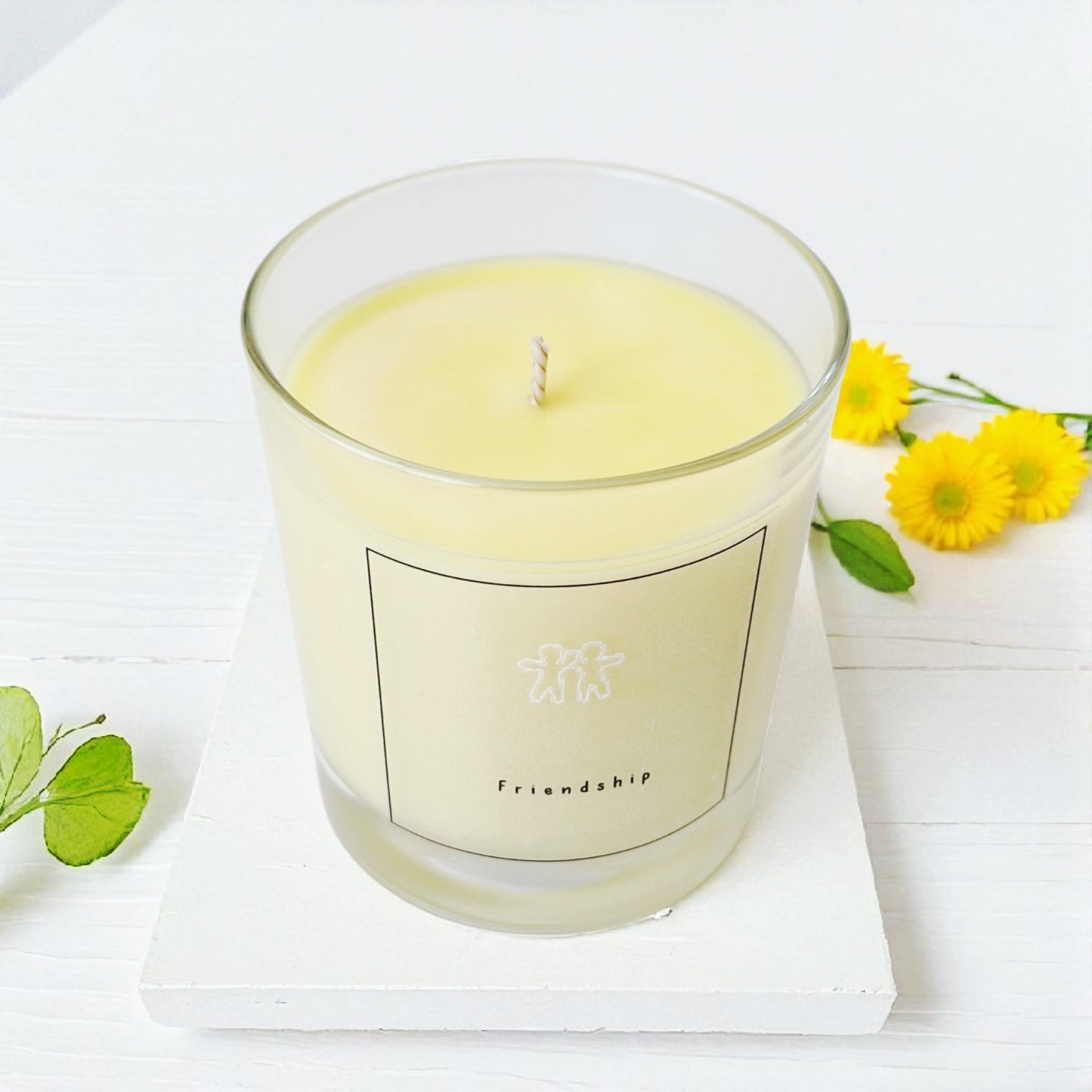 Cucumber, Sandalwood & Fresh Lemons Scented Friendship Candle