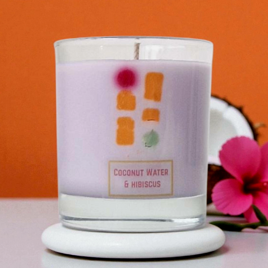 Coconut Water And Hibiscus | Hallowed Earth Collection | Premium Soy Wax Candle
