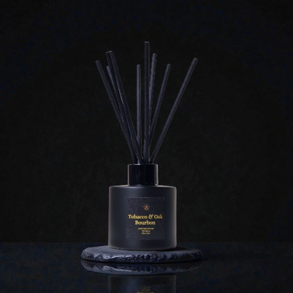 Artisan Wick Tobacco And Oak Bourbon Luxury Candle And Diffuser Gift Set