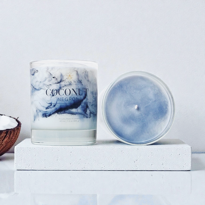 Coconut Negroni Signature Marbled Soy Candle