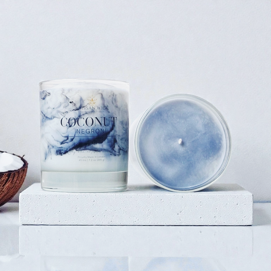 Coconut Negroni Signature Marbled Soy Candle