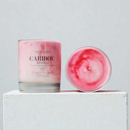 Caribou Spiced Signature Marbled Soy Candle