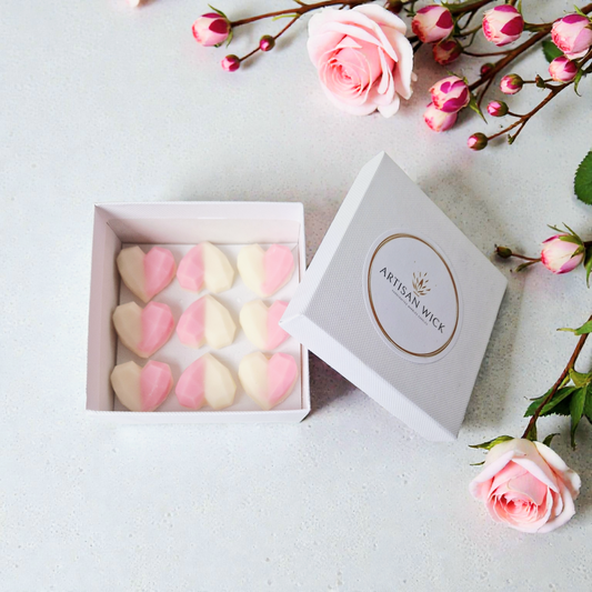 Cherry Blossom And Rose Scented Soy Wax Melts - 9 Pack
