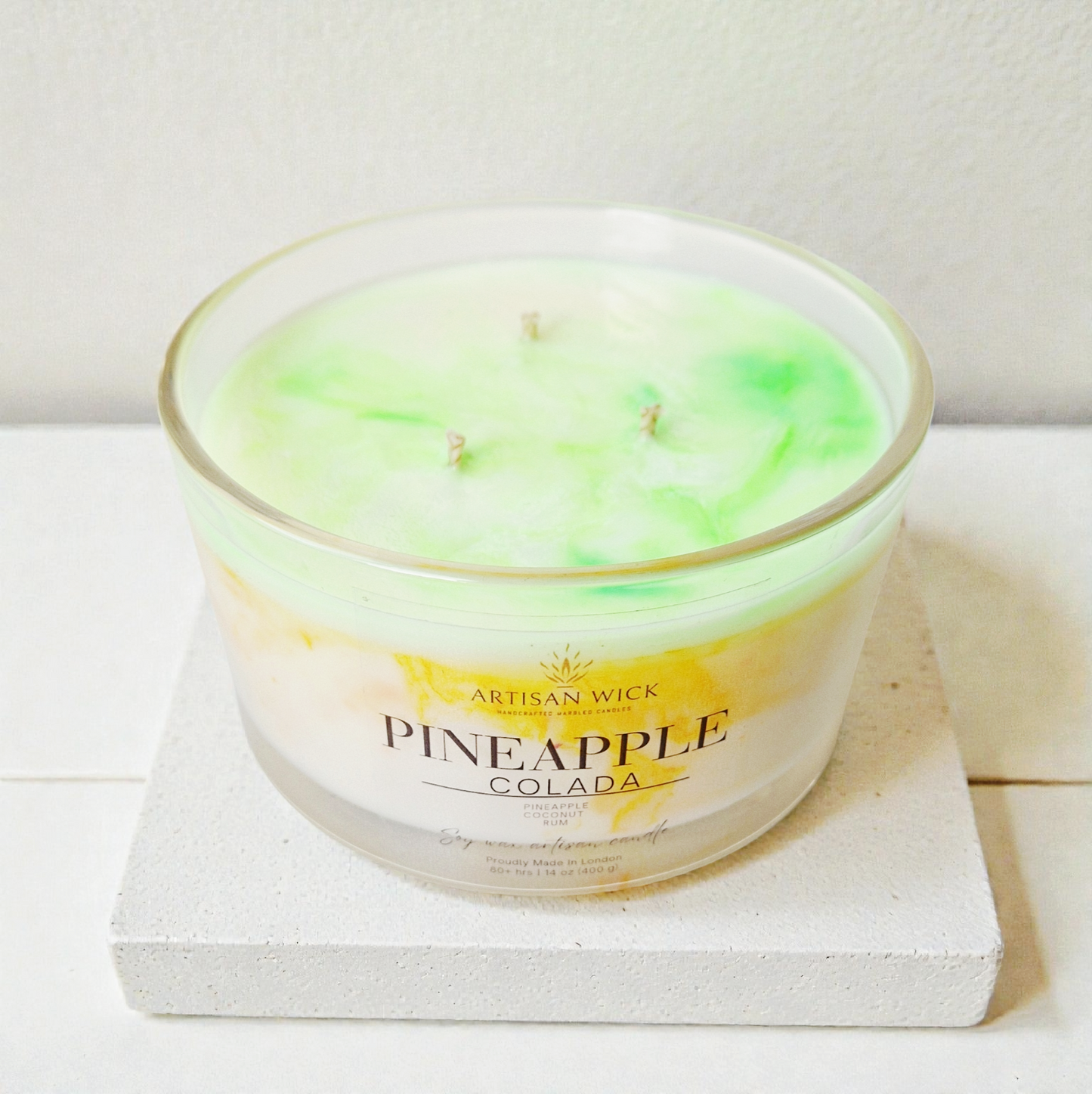 Pineapple Colada Signature Marbled Soy Candle