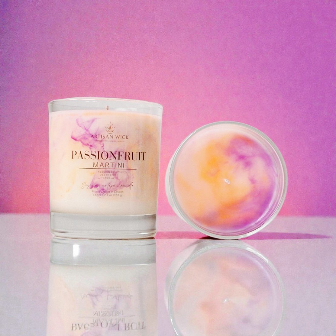 Passionfruit Martini Signature Marbled Soy Candle