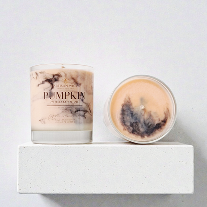 Pumpkin Cinnamon Pie Signature Marbled Soy Candle
