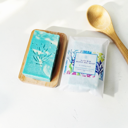 Handcrafted Seaweed Olive Oil Soap (120g)