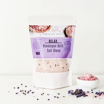 Himalayan Bath Salt Infused With 100% Essential Oils - RELAX