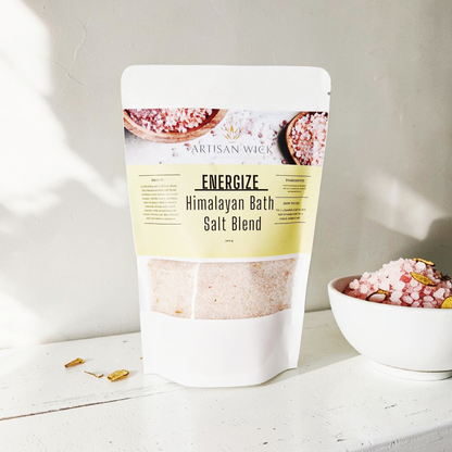 Himalayan Bath Salt Infused With 100% Essential Oils - ENERGIZE