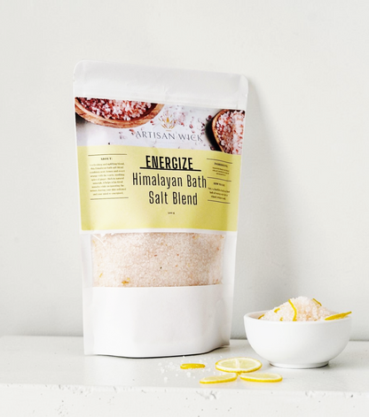 Himalayan Bath Salt Infused With 100% Essential Oils - ENERGIZE