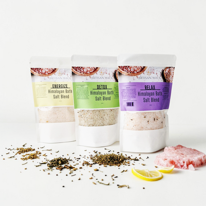 Himalayan Bath Salt Infused With 100% Essential Oils - DETOX