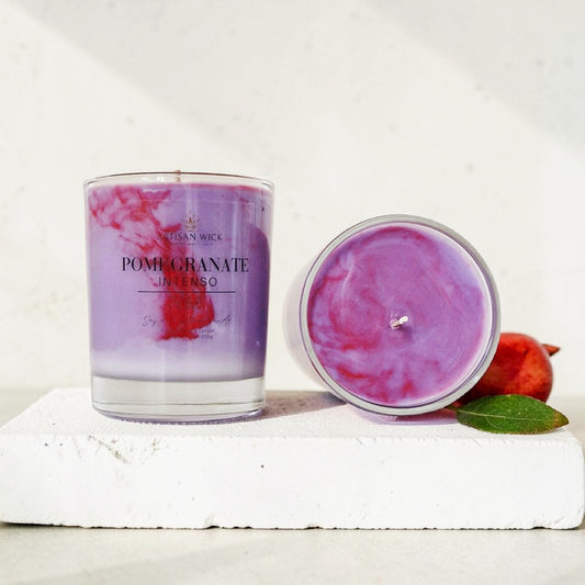 Pomegranate Intenso Signature Marbled Soy Candle