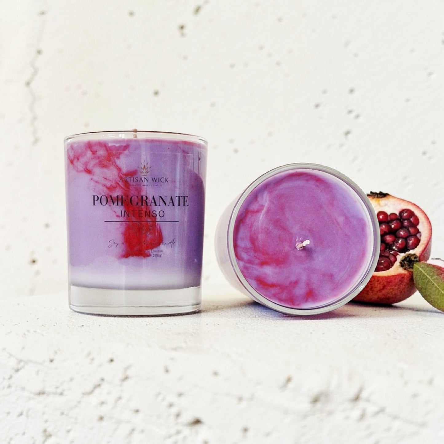 Pomegranate Intenso Signature Marbled Soy Candle