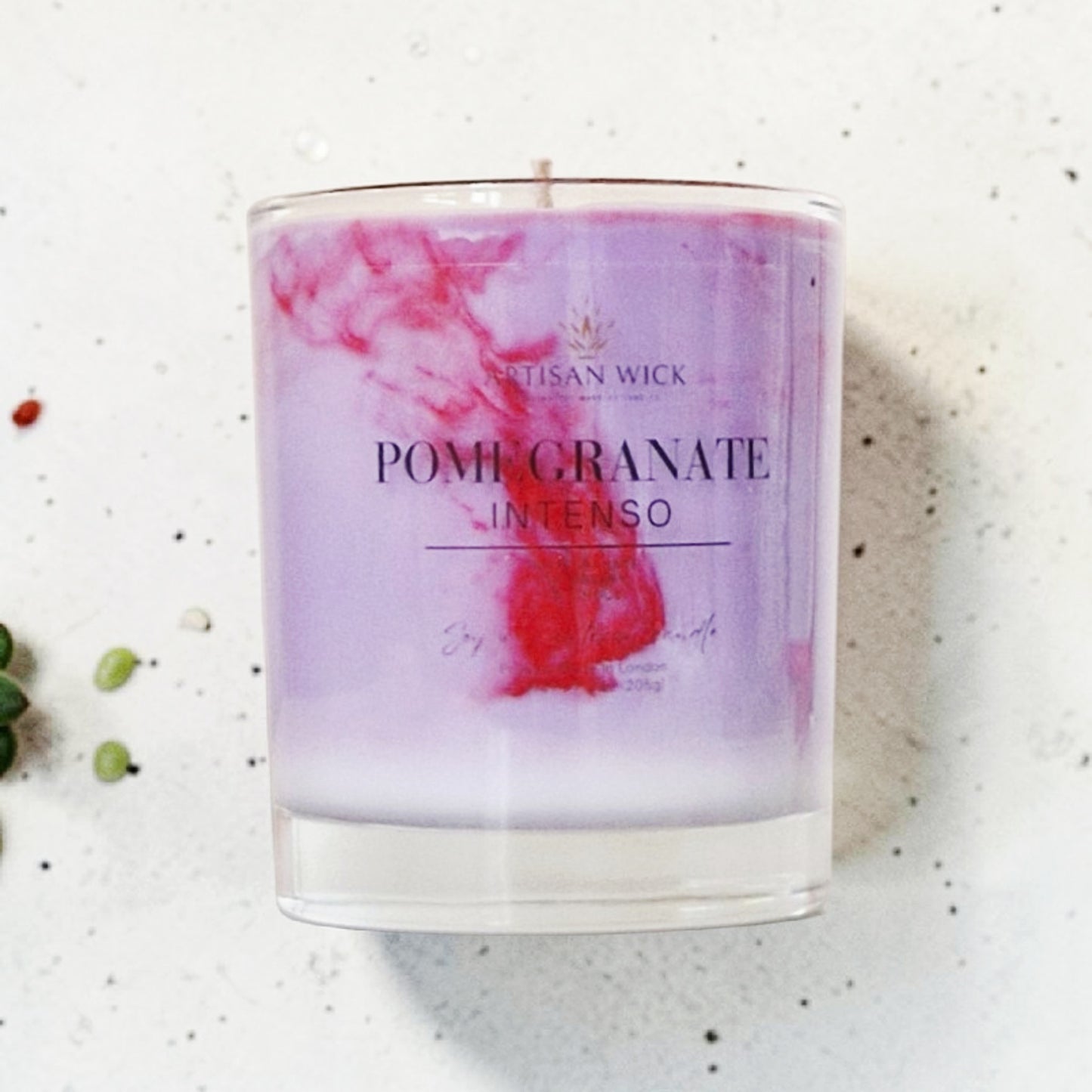 Pomegranate Intenso Signature Marbled Soy Candle