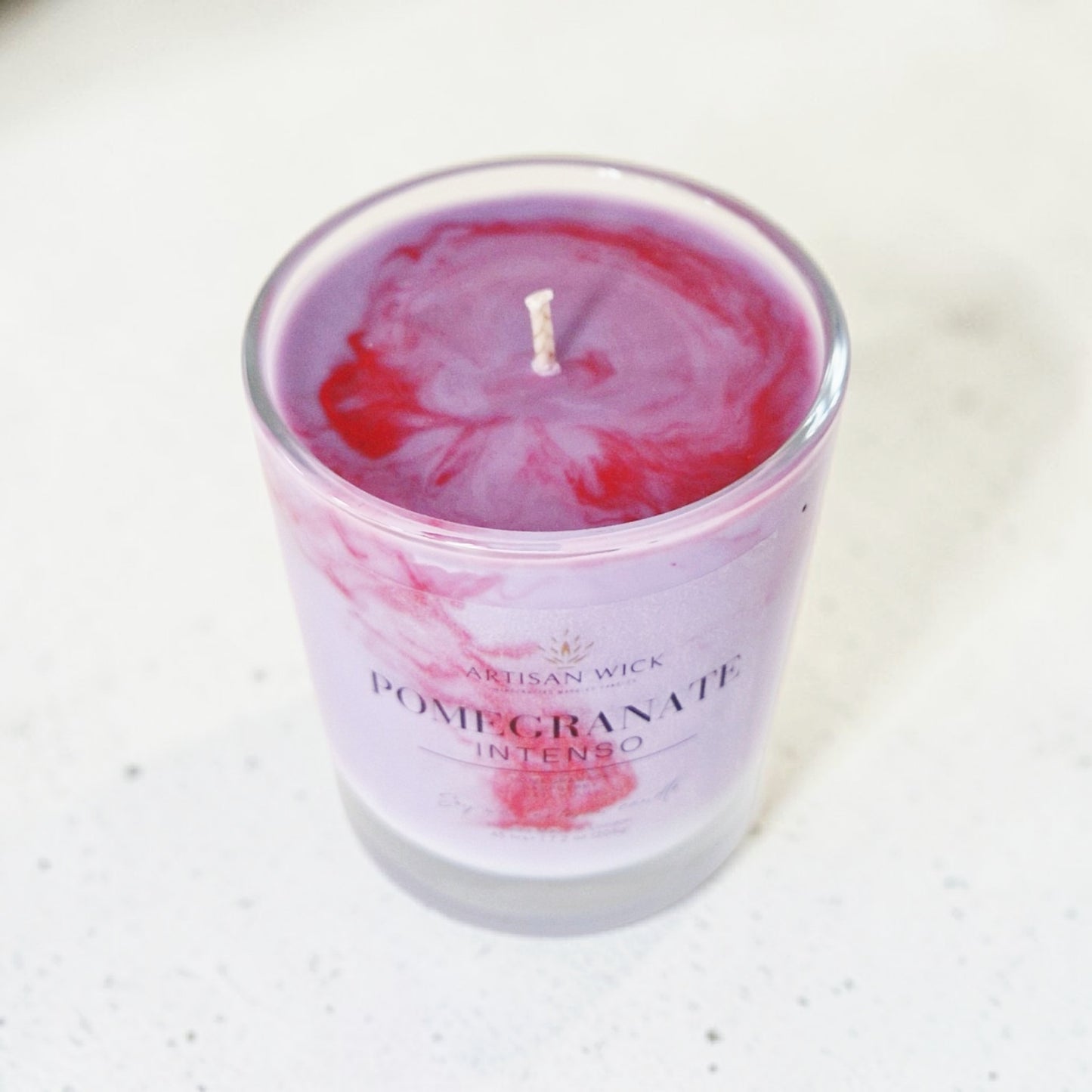 Pomegranate Intenso Signature Marbled Soy Candle