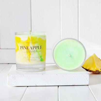 Pineapple Colada Signature Marbled Soy Candle