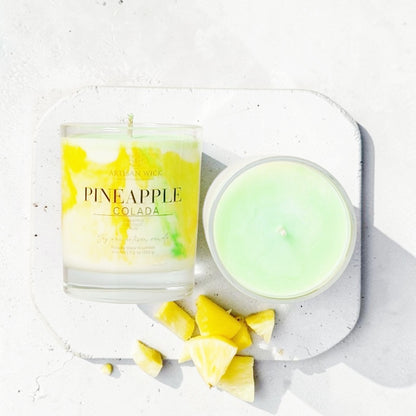 Pineapple Colada Signature Marbled Soy Candle